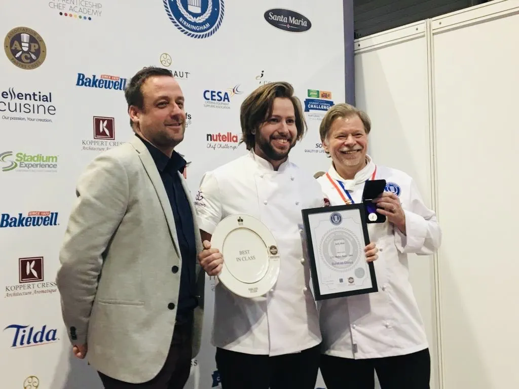 Jack-Shaw receiving his awards