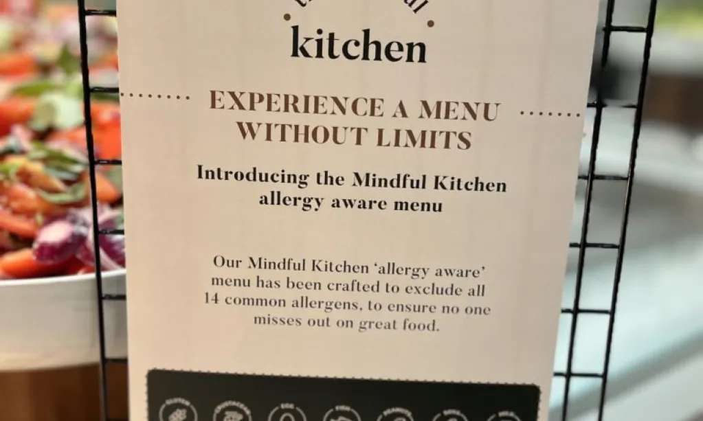 the mindful kitchen menu banner
