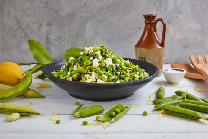 peas and beans salad