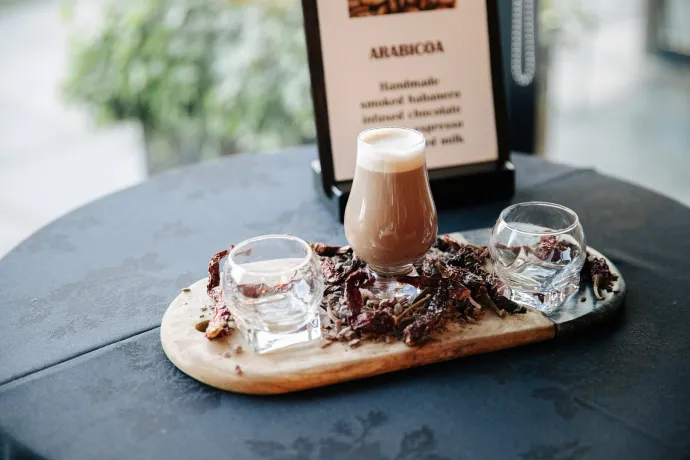 coffee cup with chocolate